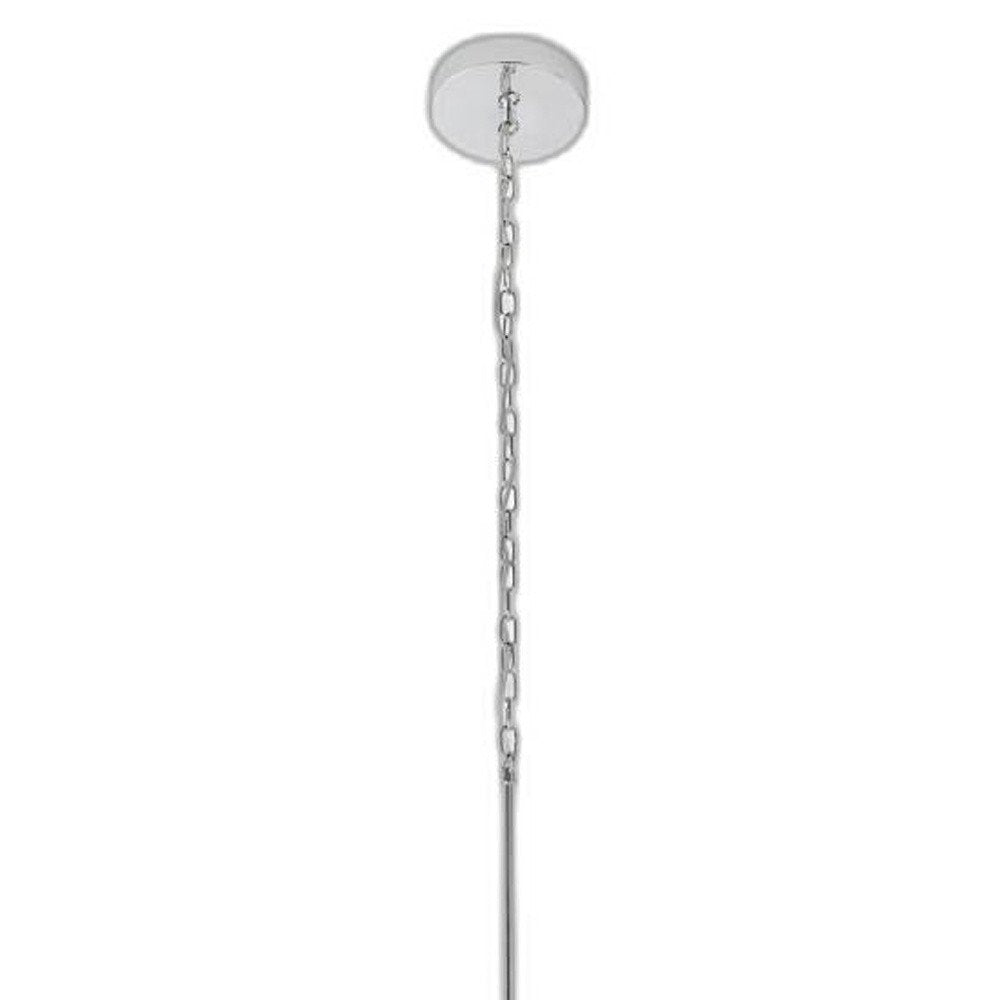 Silver And Clear Candle Style Eight Light Metal Dimmable Smart Enabled Chandelier With Clear Shades HomeRoots