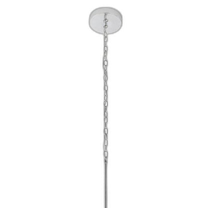 Silver And Clear Candle Style Eight Light Metal Dimmable Smart Enabled Chandelier With Clear Shades HomeRoots