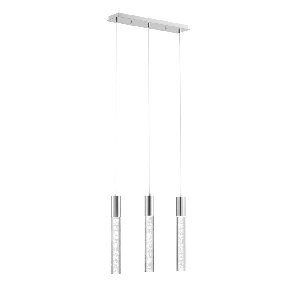 Black And Clear Three Light Transparent Metal Dimmable Smart Enabled Chandelier With Clear Shades HomeRoots