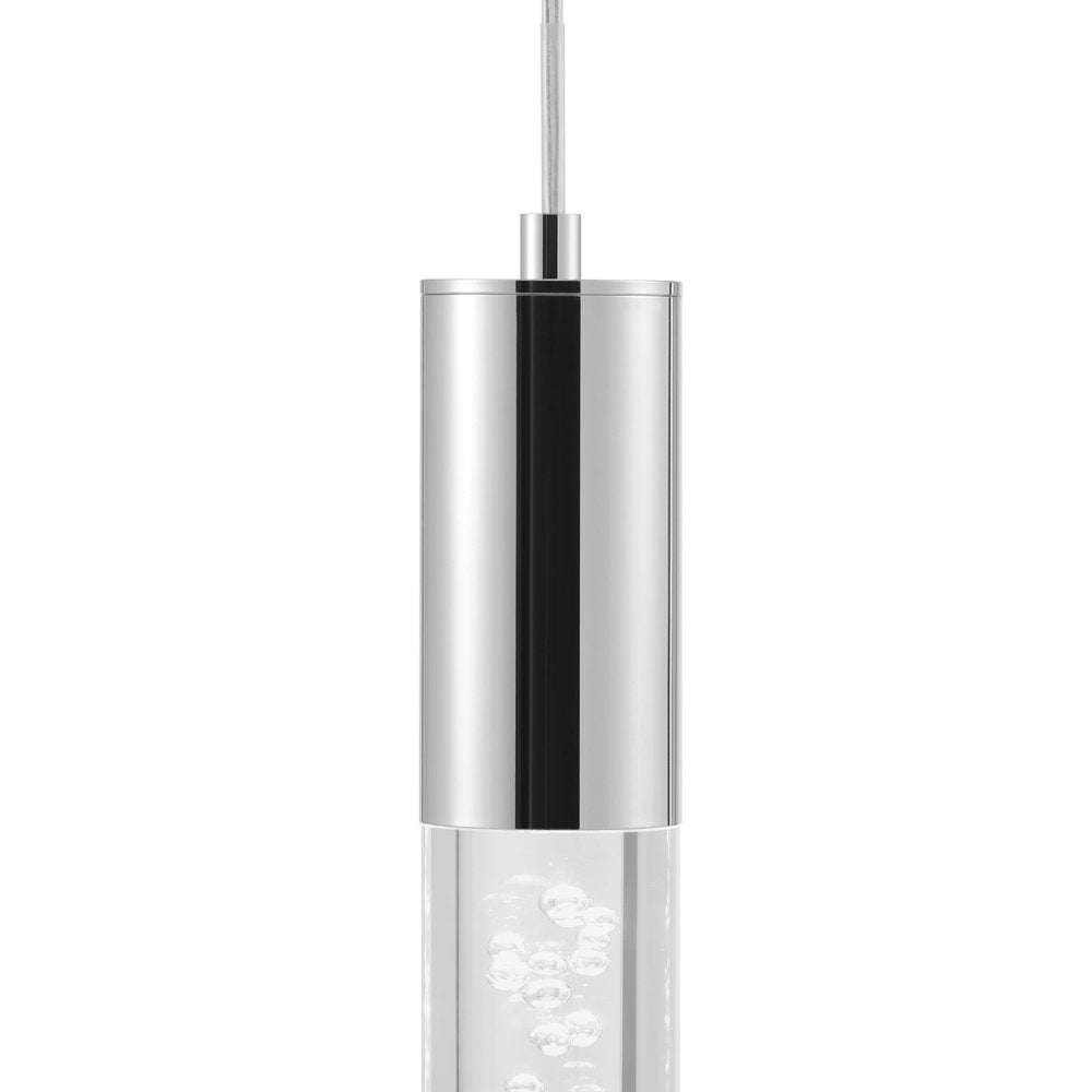 Black And Clear Three Light Transparent Metal Dimmable Smart Enabled Chandelier With Clear Shades HomeRoots