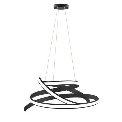 Black Metal LED Dimmable Smart Enabled Chandelier HomeRoots