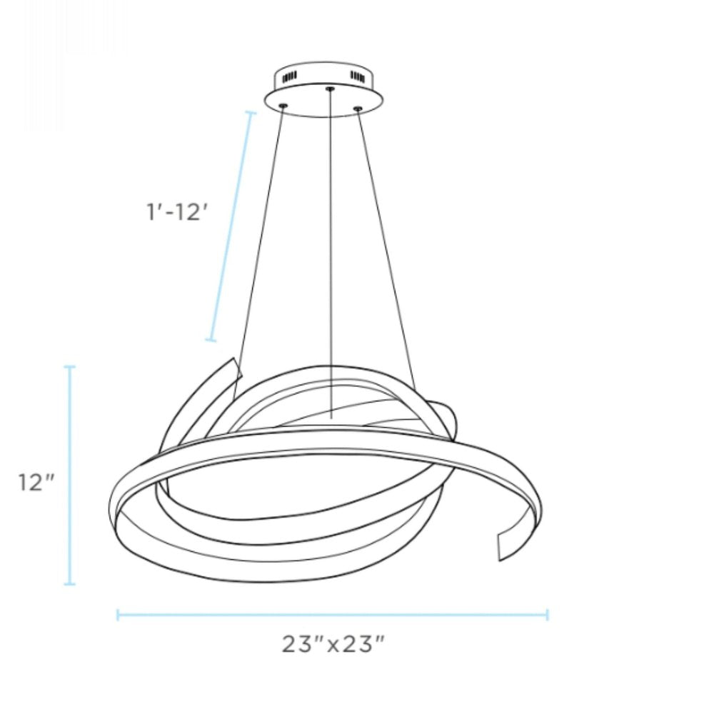 Black Metal LED Dimmable Smart Enabled Chandelier HomeRoots