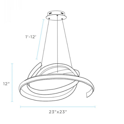 Black Metal LED Dimmable Smart Enabled Chandelier HomeRoots