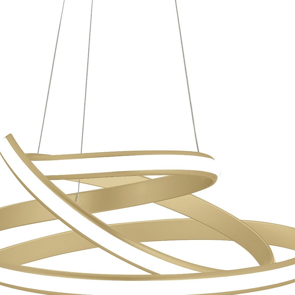 Gold Metal LED Dimmable Smart Enabled Chandelier HomeRoots