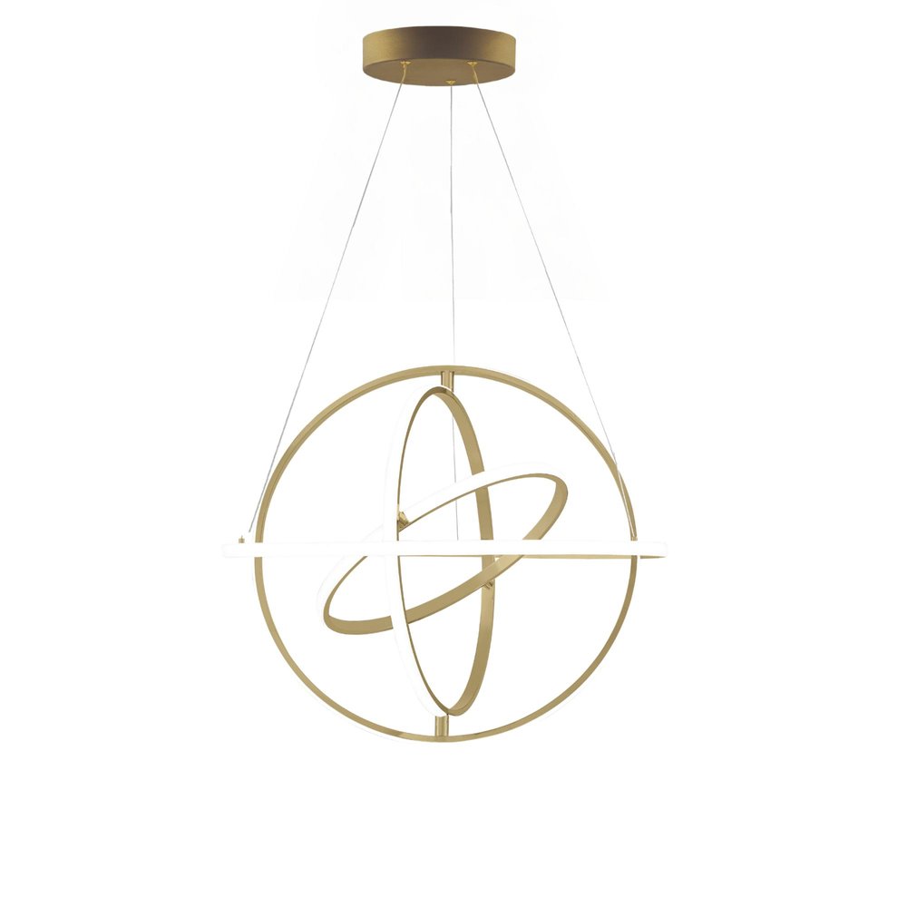 Gold Metal LED Dimmable Smart Enabled Chandelier HomeRoots
