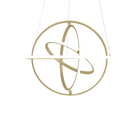 Gold Metal LED Dimmable Smart Enabled Chandelier HomeRoots