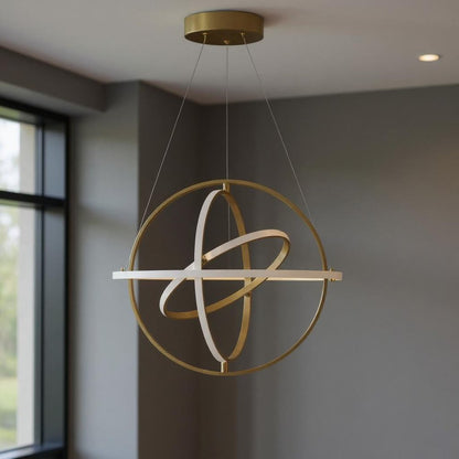 Gold Metal LED Dimmable Smart Enabled Chandelier HomeRoots