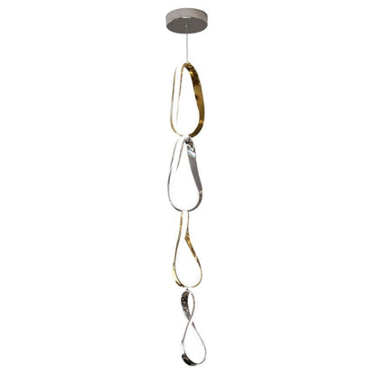 Gold And Silver Metal LED Dimmable Smart Enabled Chandelier HomeRoots
