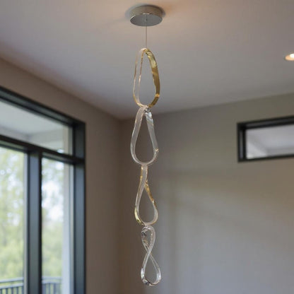 Gold And Silver Metal LED Dimmable Smart Enabled Chandelier HomeRoots