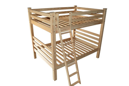 Natural Full Over Full Solid Wood Bunk Bed HomeRoots