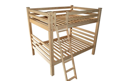 Natural Full Over Full Solid Wood Bunk Bed HomeRoots