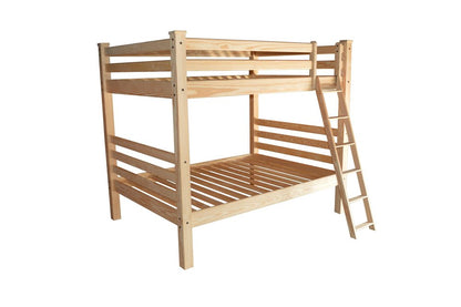 Natural Full Over Full Solid Wood Bunk Bed HomeRoots