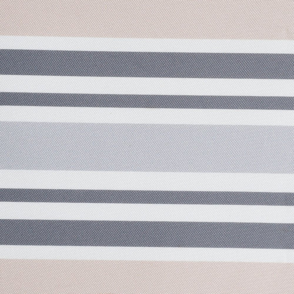 24" X 36" Gray Tan And White Striped Pillow Style Pet Bed With Removable Cover HomeRoots