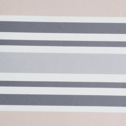 24" X 36" Gray Tan And White Striped Pillow Style Pet Bed With Removable Cover HomeRoots