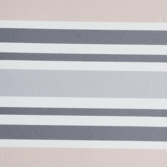 24" X 36" Gray Tan And White Striped Pillow Style Pet Bed With Removable Cover HomeRoots