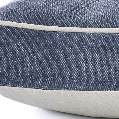 24" X 36" Stonewashed Blue Pillow Style Pet Bed With Removable Cover HomeRoots