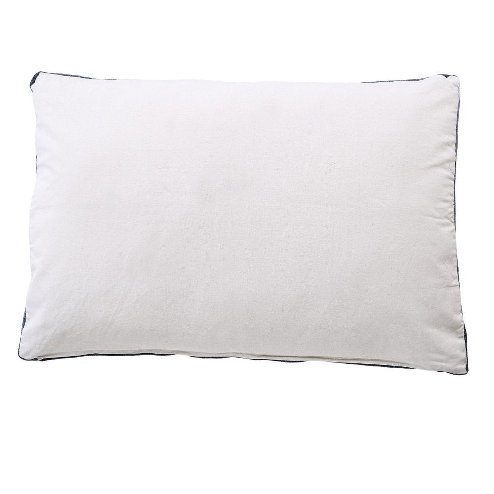 24" X 36" Stonewashed Blue Pillow Style Pet Bed With Removable Cover HomeRoots