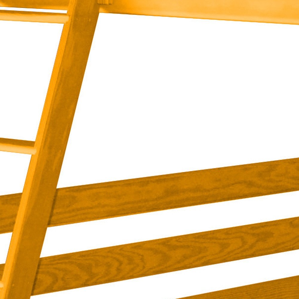 Yellow Queen Over Queen Solid Wood Bunk Bed HomeRoots
