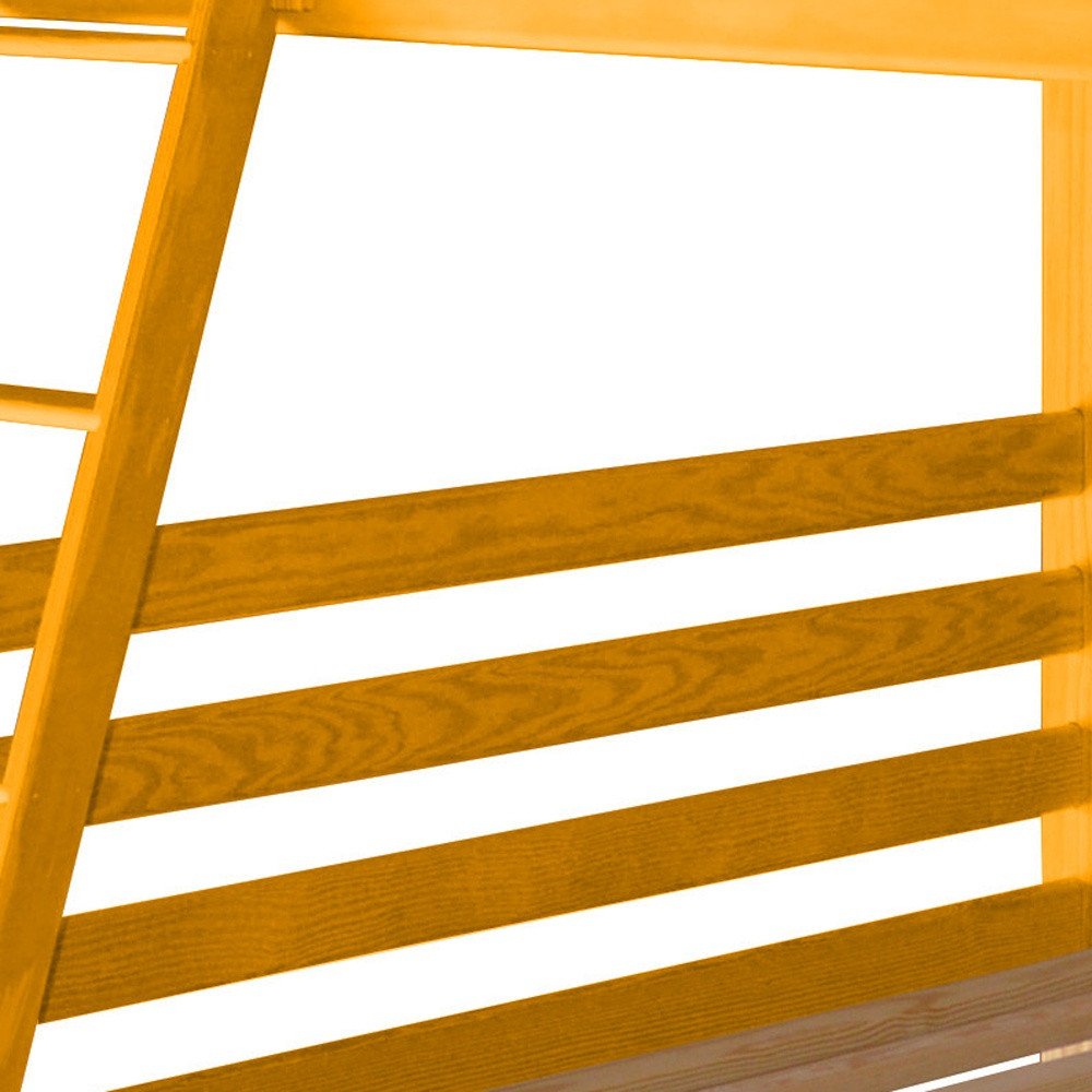 Yellow Queen Over Queen Solid Wood Bunk Bed HomeRoots