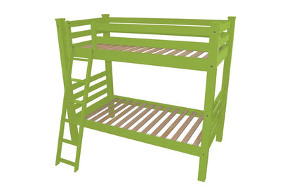 Green Queen Solid Wood Bunk Bed HomeRoots