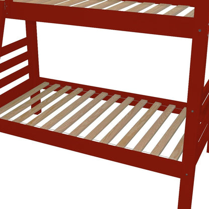Red Queen Solid Wood Bunk Bed HomeRoots