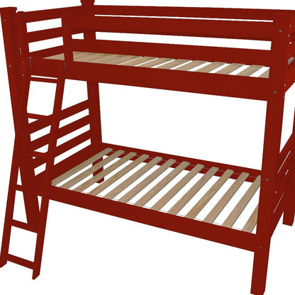 Red Queen Solid Wood Bunk Bed HomeRoots