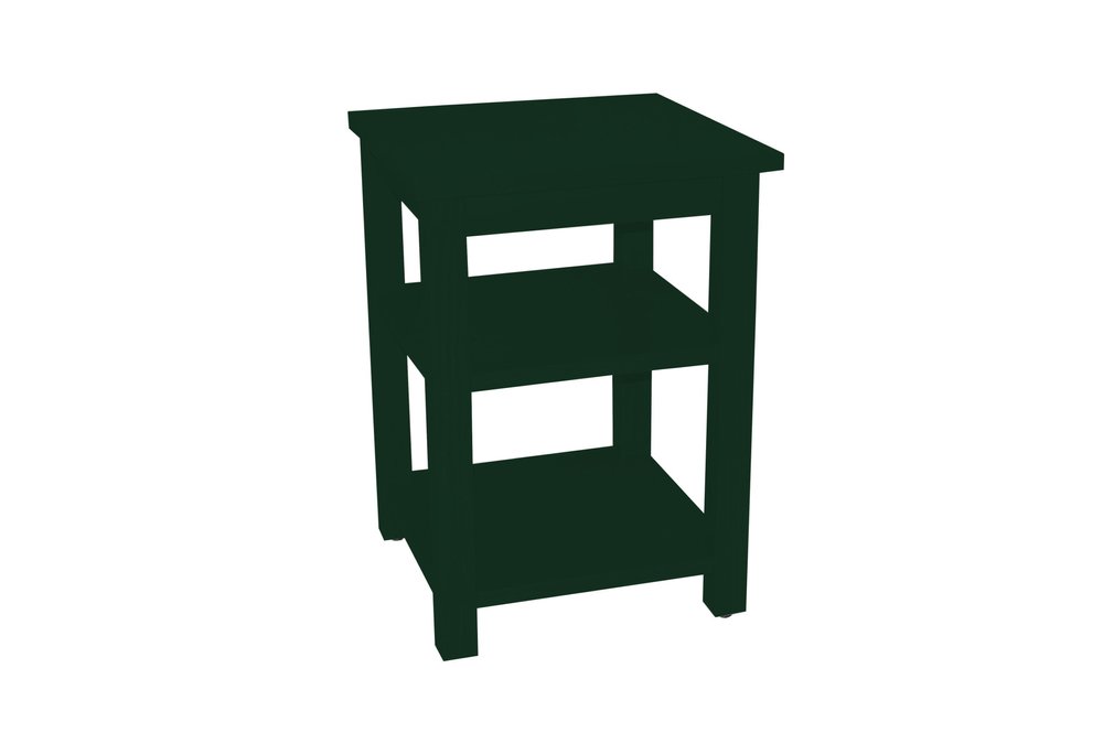 28" Dark Green Solid Wood Nightstand HomeRoots