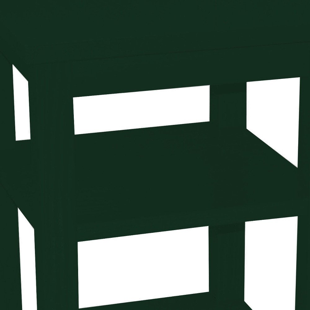 28" Dark Green Solid Wood Nightstand HomeRoots