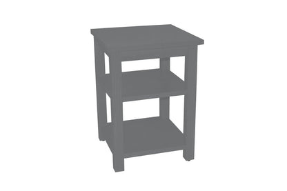 28" Gray Solid Wood Nightstand HomeRoots
