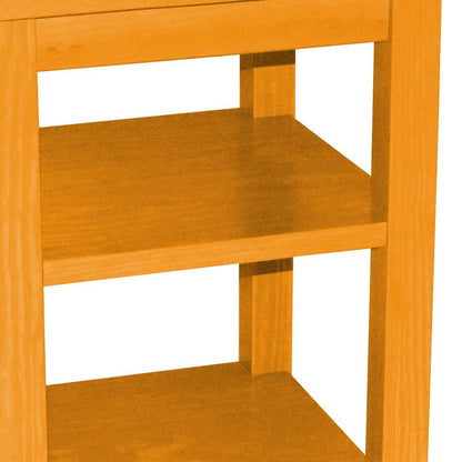28" Yellow Solid Wood Nightstand HomeRoots