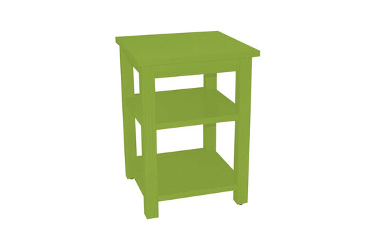 28" Green Solid Wood Nightstand HomeRoots