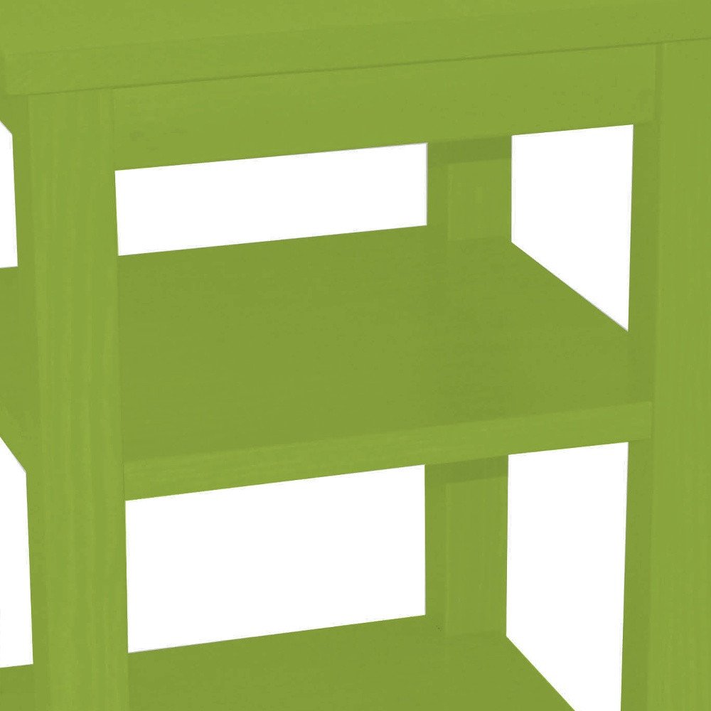 28" Green Solid Wood Nightstand HomeRoots