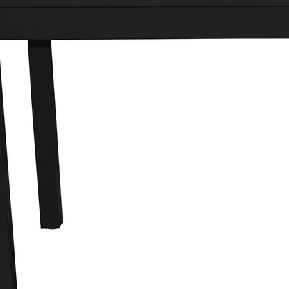 48" Black Solid Wood Dining Table HomeRoots