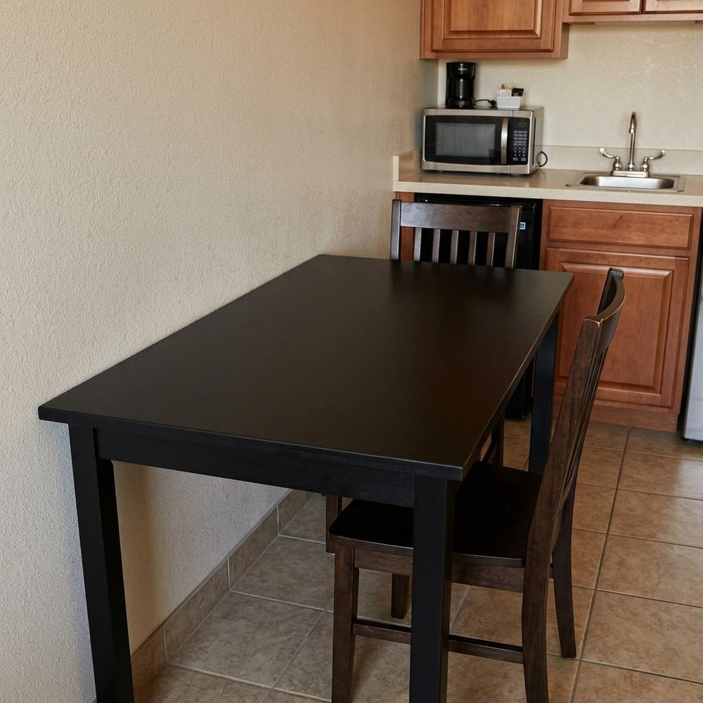 48" Black Solid Wood Dining Table HomeRoots