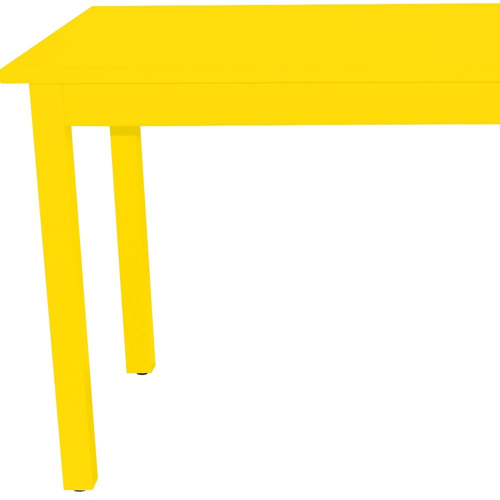 48" Yellow Solid Wood Dining Table HomeRoots