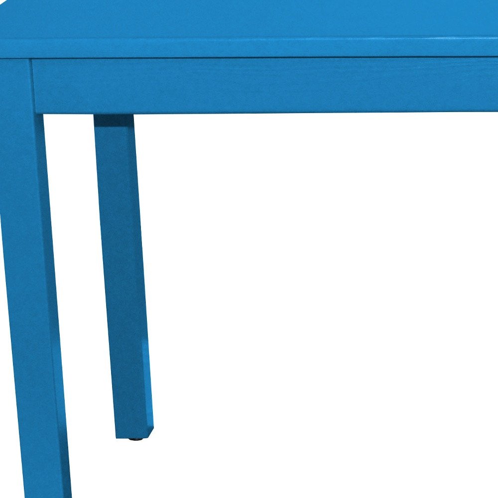 48" Caribbean Blue Solid Wood Dining Table HomeRoots