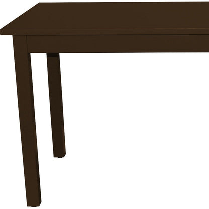 48" Coffee Solid Wood Dining Table HomeRoots