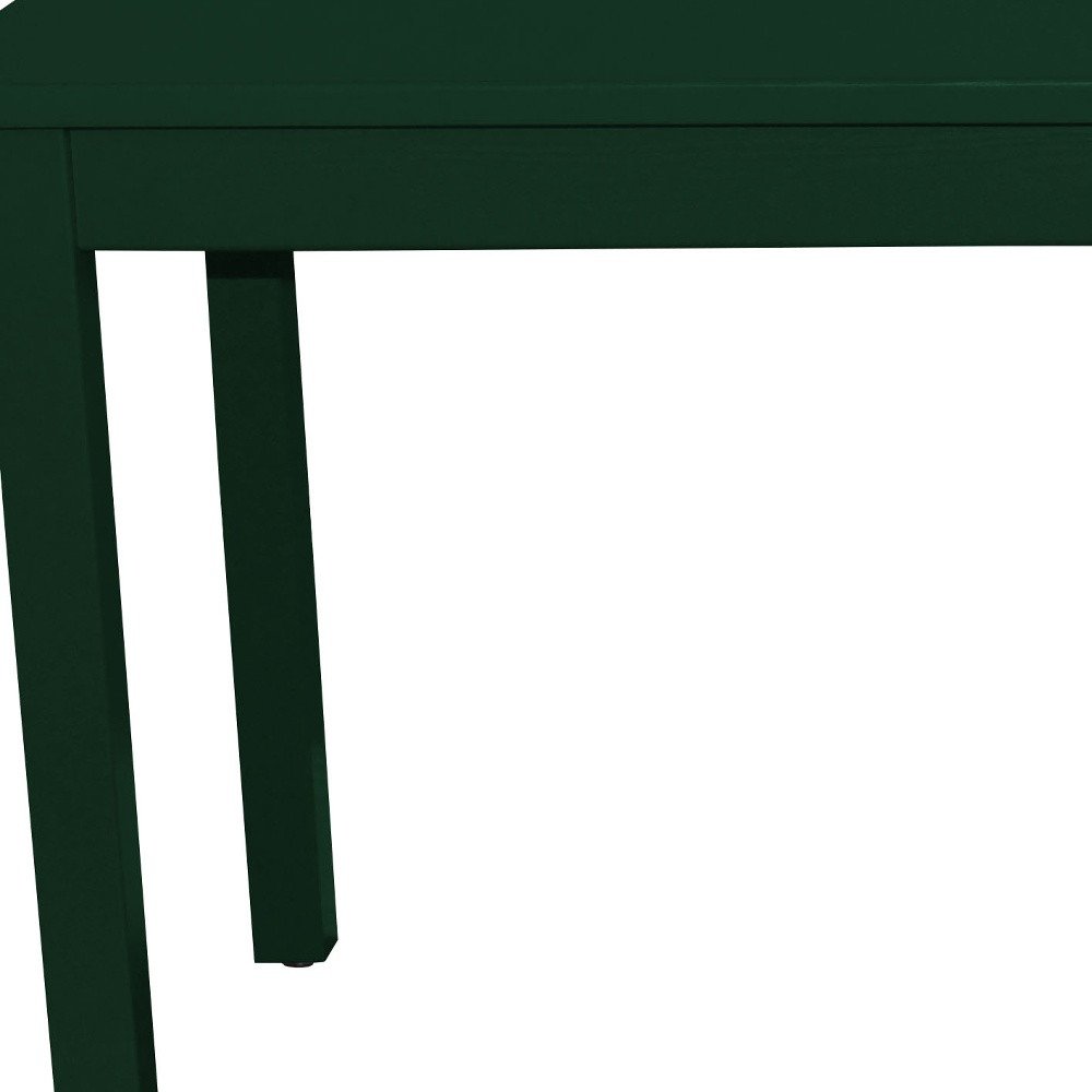 48" Dark Green Solid Wood Dining Table HomeRoots