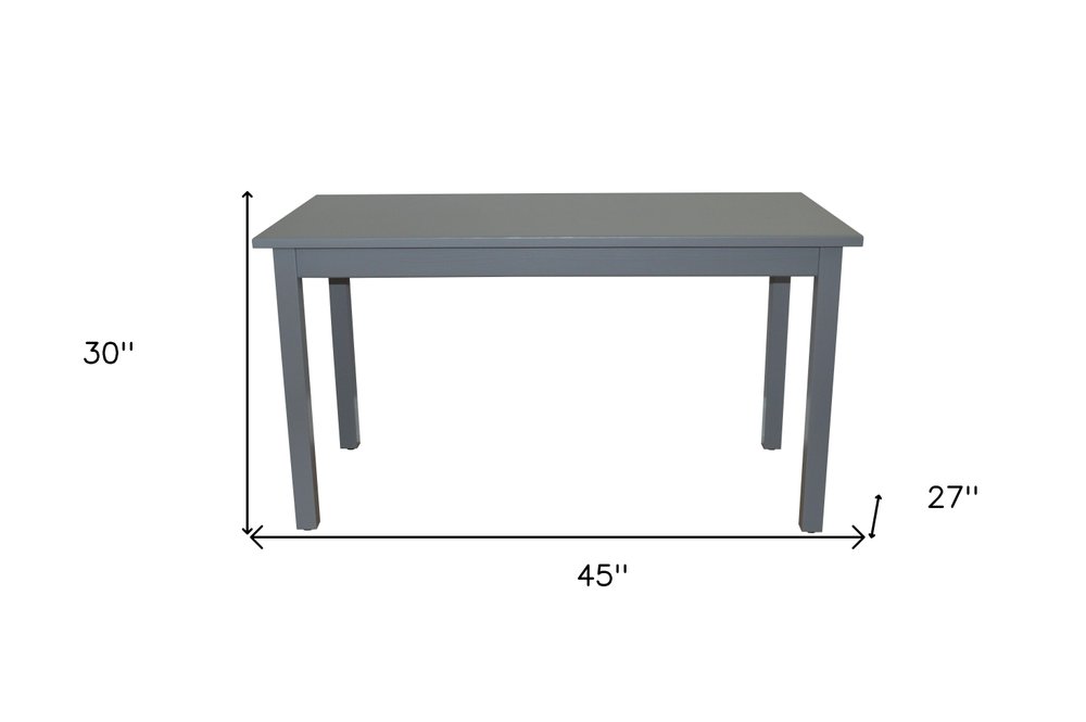 48" Gray Solid Wood Dining Table HomeRoots