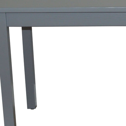 48" Gray Solid Wood Dining Table HomeRoots
