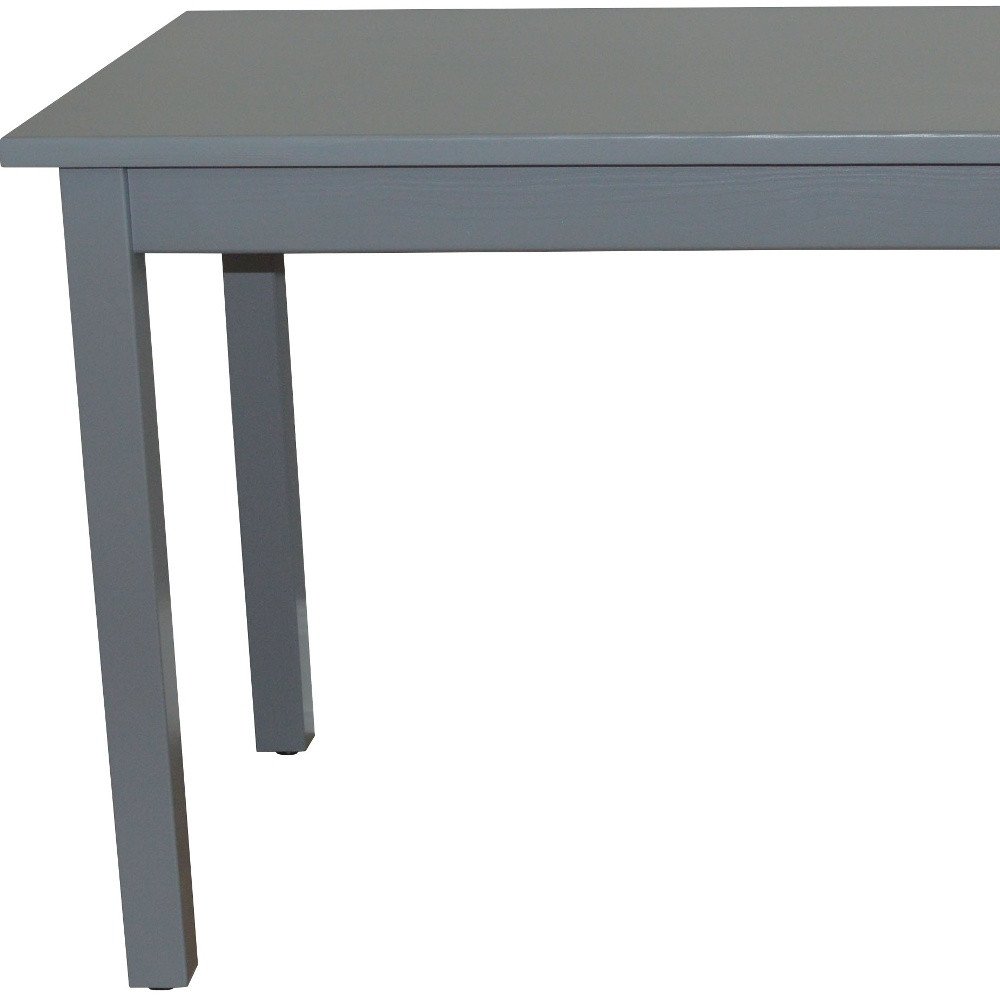 48" Gray Solid Wood Dining Table HomeRoots