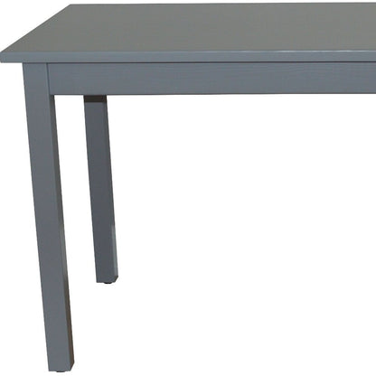 48" Gray Solid Wood Dining Table HomeRoots