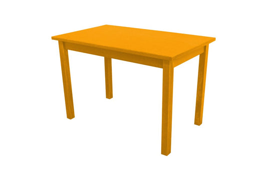 48" Goldenrod Solid Wood Dining Table HomeRoots
