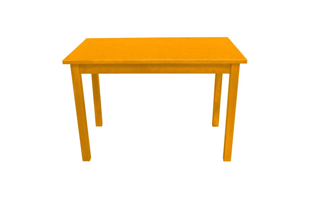 48" Goldenrod Solid Wood Dining Table HomeRoots