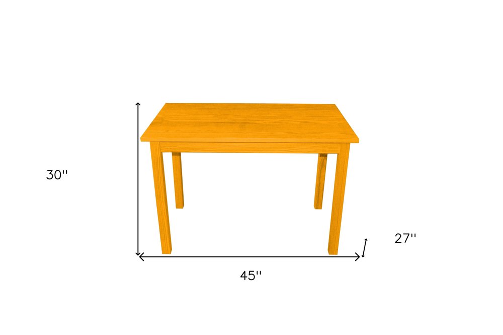 48" Goldenrod Solid Wood Dining Table HomeRoots