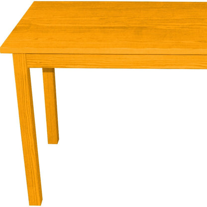 48" Goldenrod Solid Wood Dining Table HomeRoots