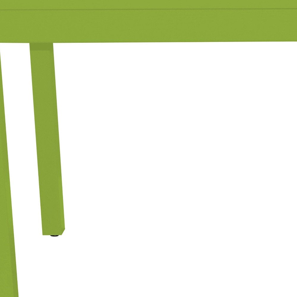 48" Chartreuse Solid Wood Dining Table HomeRoots