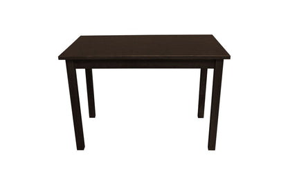 48" Dark Brown Solid Wood Dining Table HomeRoots