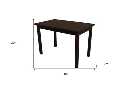 48" Dark Brown Solid Wood Dining Table HomeRoots