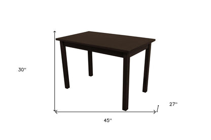48" Dark Brown Solid Wood Dining Table HomeRoots